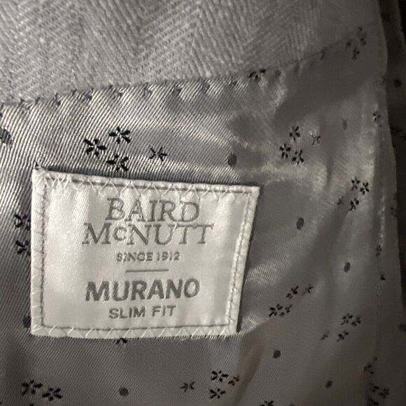 Murano‎ Baird McNutt Linen Sport Coat Mens Size XL Gray  $225 - Picture 7 of 12